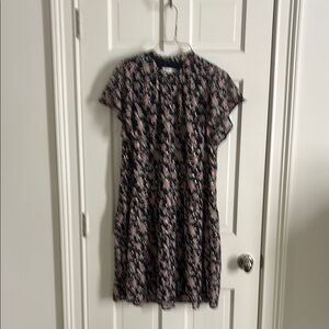 Floral Black Dress